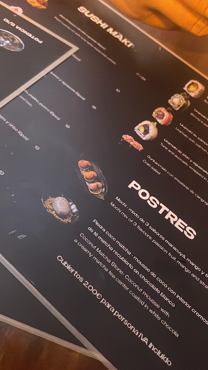 Menu Arigato Tarifa-5